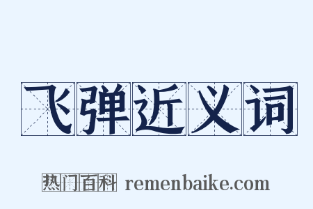 飞弹近义词是什么意思的图片